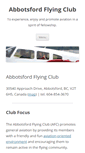 Mobile Screenshot of abbotsfordflyingclub.ca