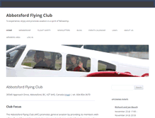 Tablet Screenshot of abbotsfordflyingclub.ca